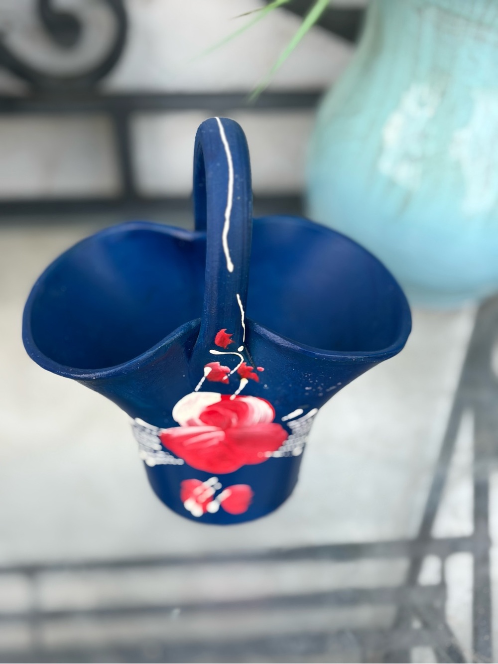 Cute Little Hand Made Pottery Art Basket